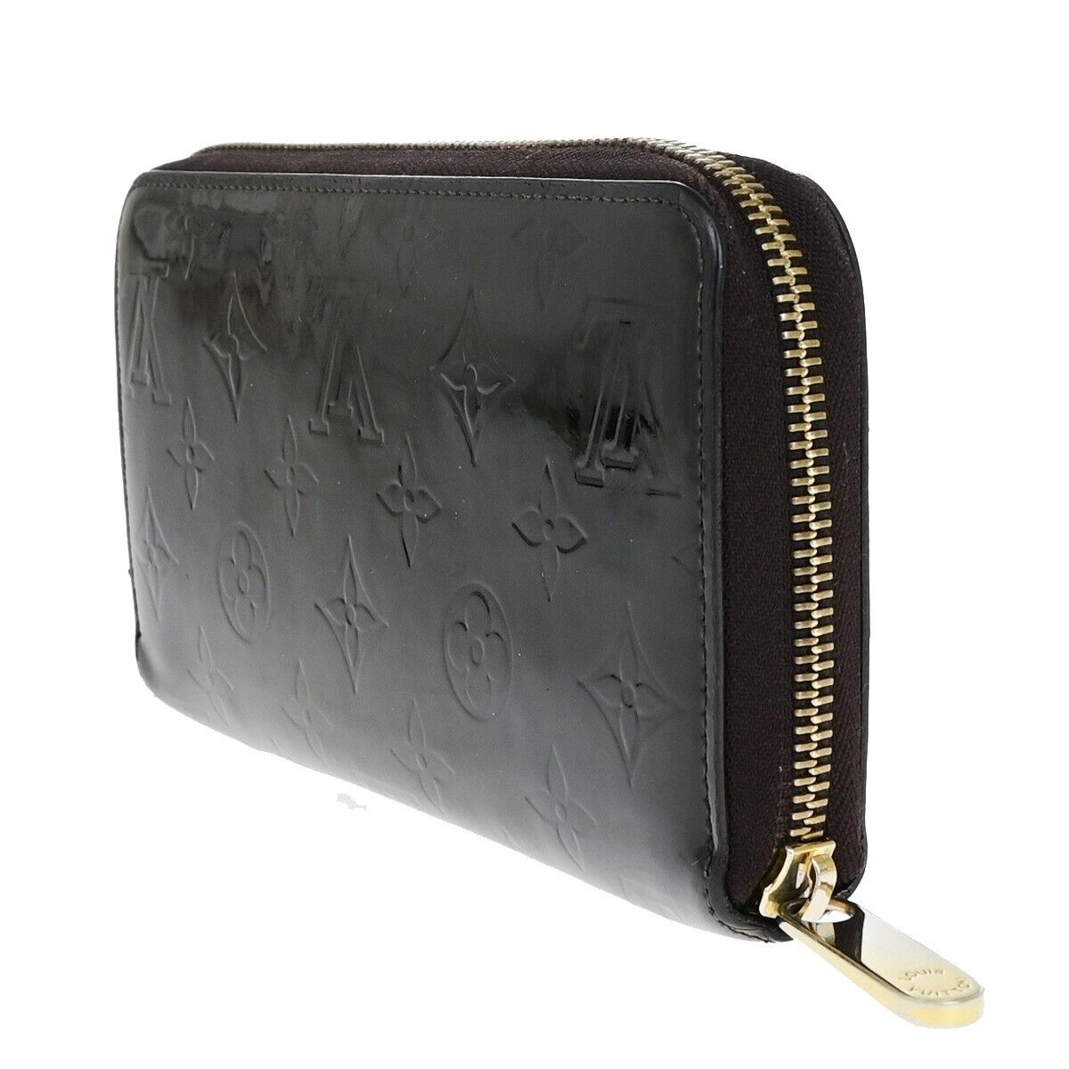 LOUIS VUITTON Zippy Long Wallet Monogram Vernis Leather Amarante M93522 67EB376