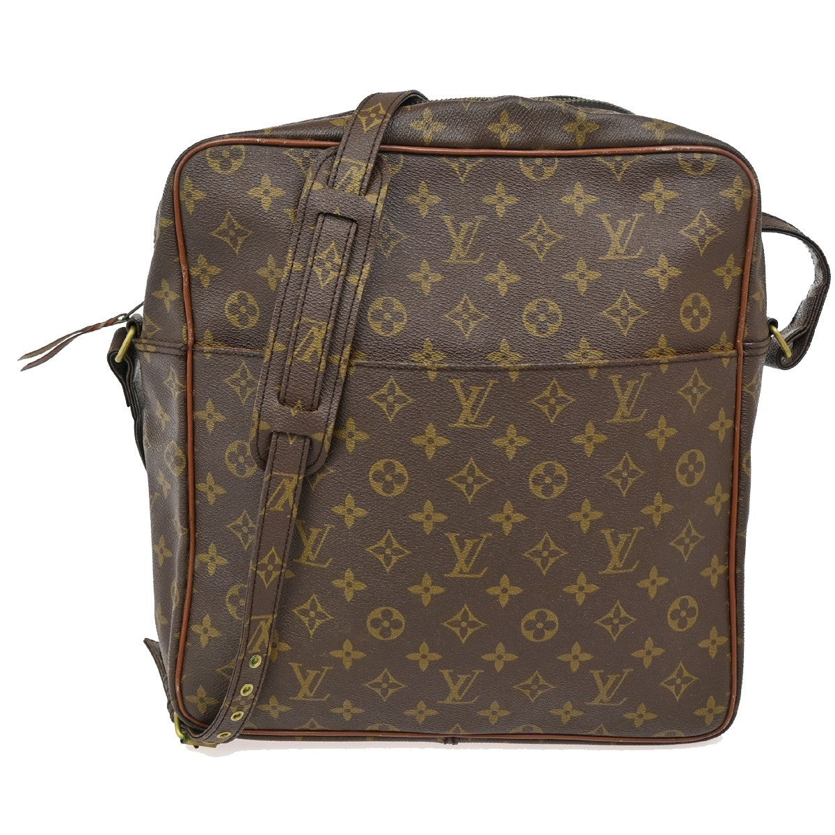 LOUIS VUITTON Marceau Shoulder Bag Monogram Leather Brown France M40264 05TA093