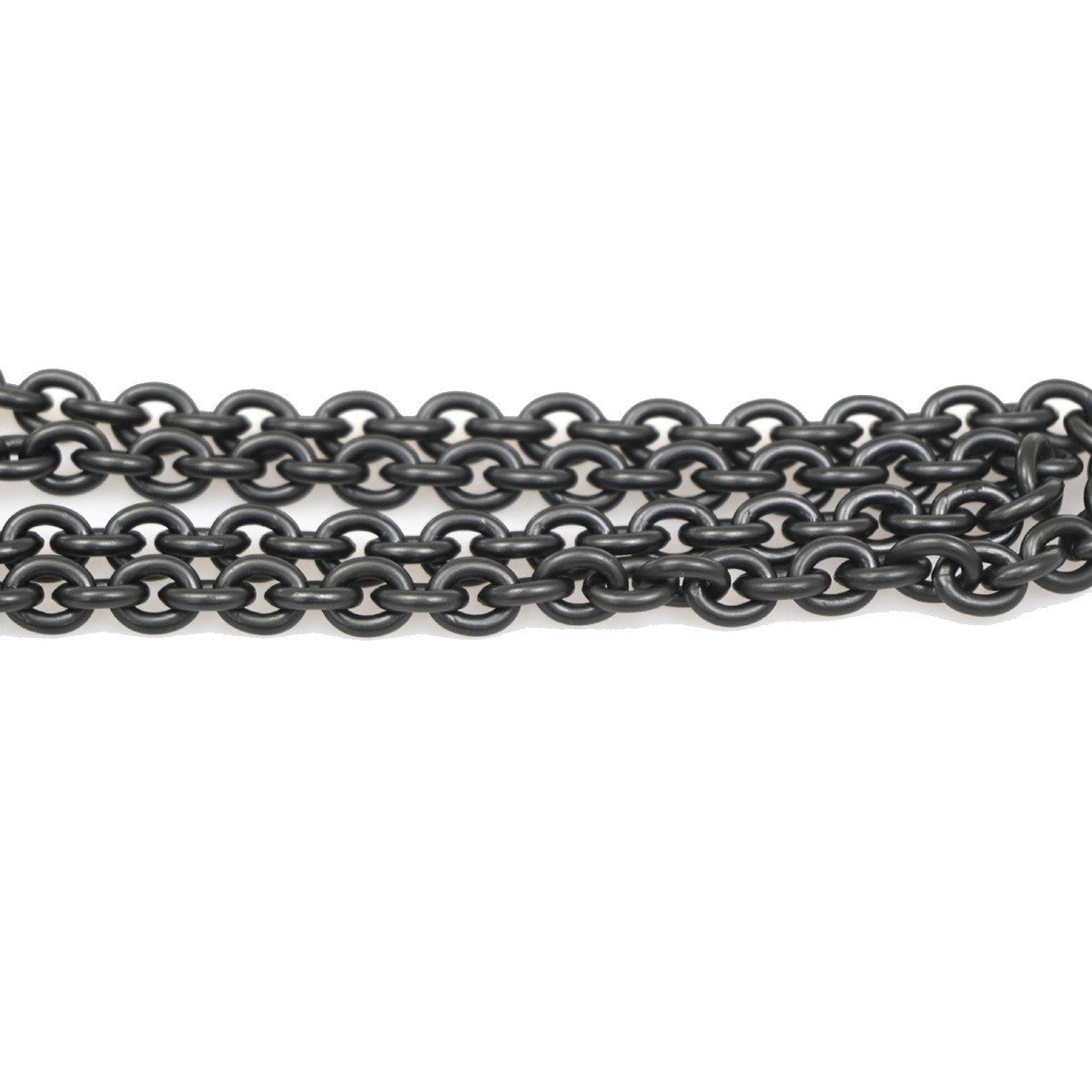 BOTTEGA VENETA Intrecciato Chain Coin Case Wallet Leather Black Italy 65KC161