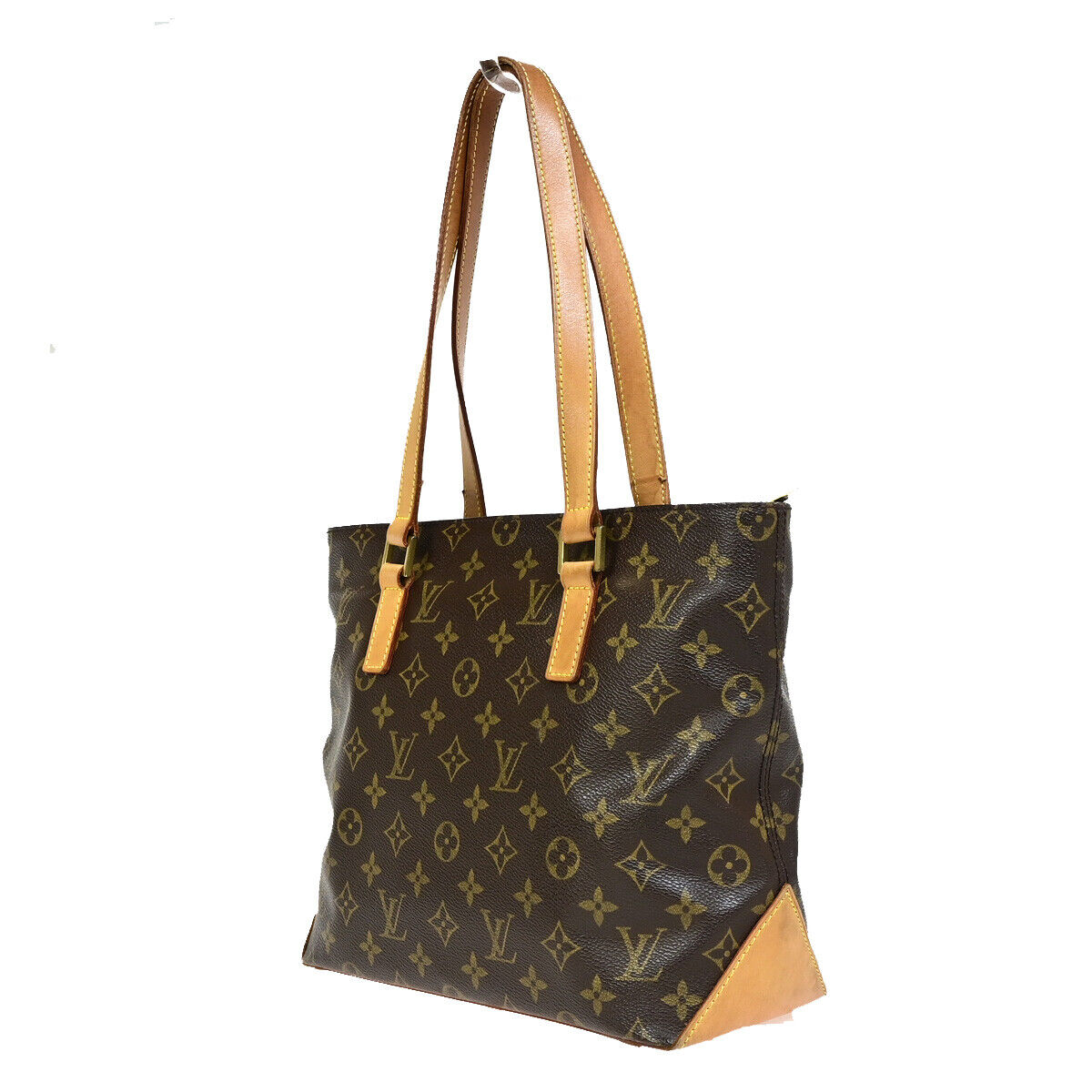 LOUIS VUITTON Cabas Piano Shoulder Bag Monogram Leather Brown M51148 11HB956