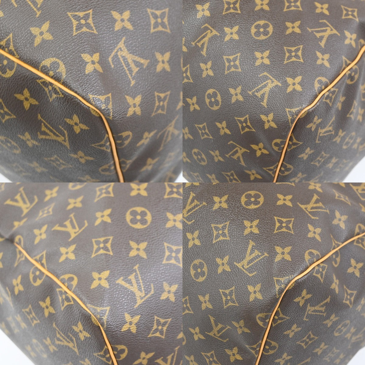 LOUIS VUITTON Keepall 55 Travel Hand Bag Monogram Leather Brown M41424 59PA048