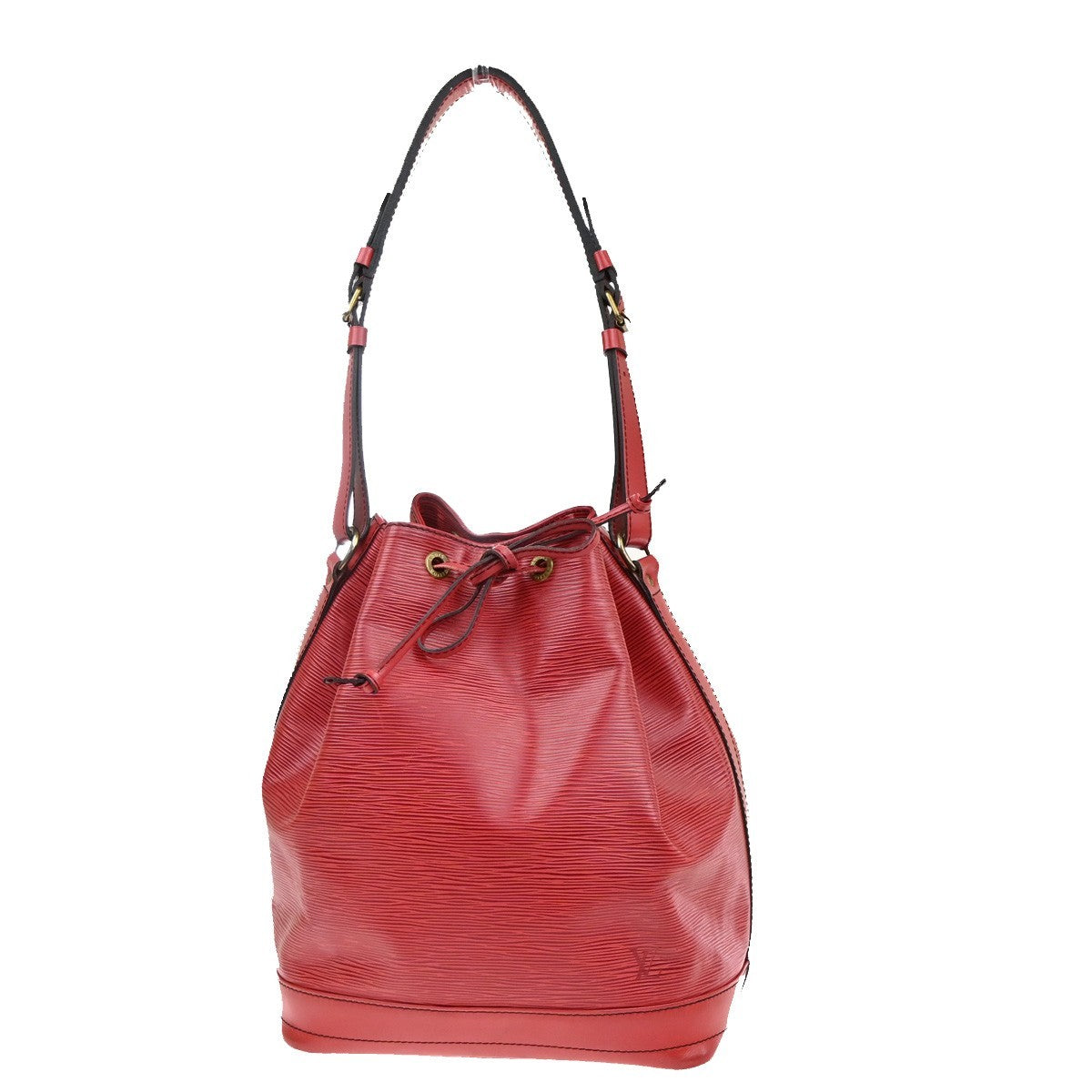 LOUIS VUITTON Noe Drawstring Shoulder Bag Epi Leather Red France M44007 32KD029