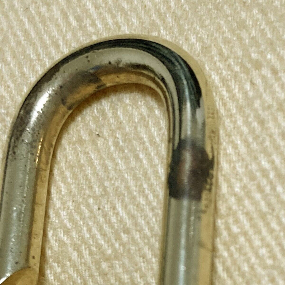 LOUIS VUITTON LV 10 SET PADLOCK KEY CHARM CADENA GOLD-PLATED FRANCE 31PDA116