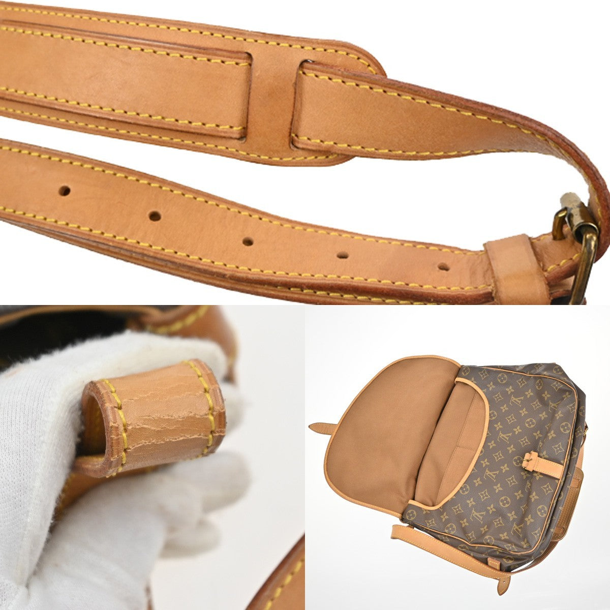 LOUIS VUITTON Saumur 35 Shoulder Bag Monogram Leather BN France M42254 76SA150