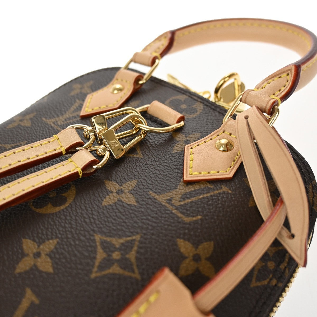 LOUIS VUITTON Alma Backpack Bag Monogram Leather Brown France M47132 312LC616