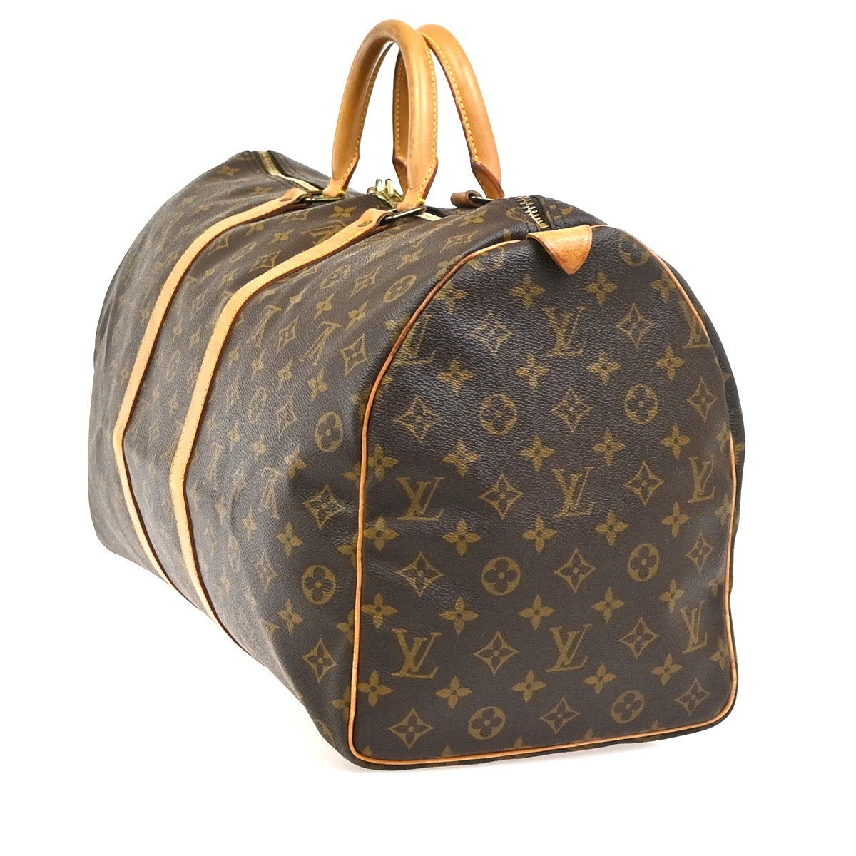 LOUIS VUITTON Keepall 50 Travel Hand Bag Monogram Leather Brown M41426 75YH895