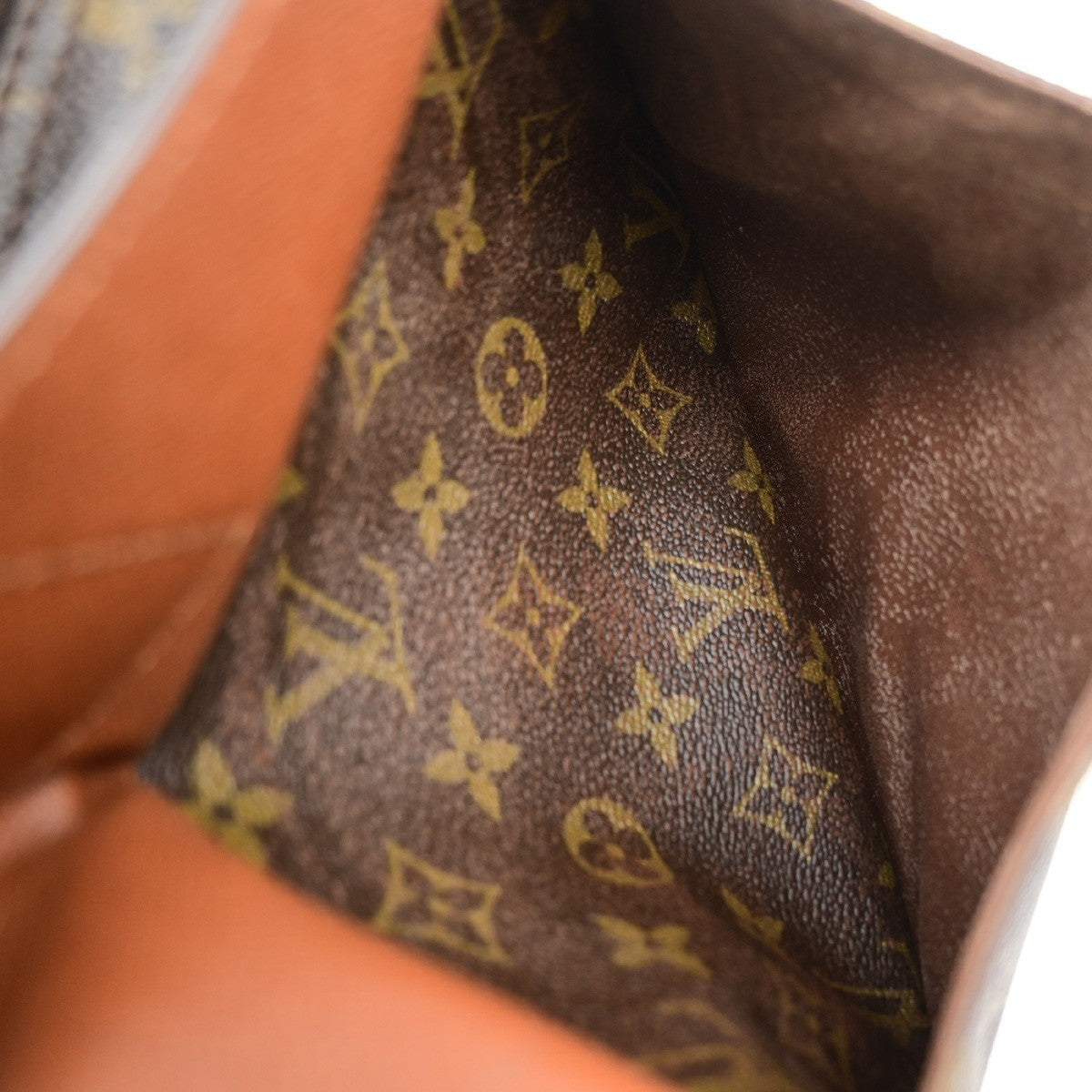 LOUIS VUITTON Jeune Fille PM Shoulder Bag Monogram Leather Brown M51227 38YJ226