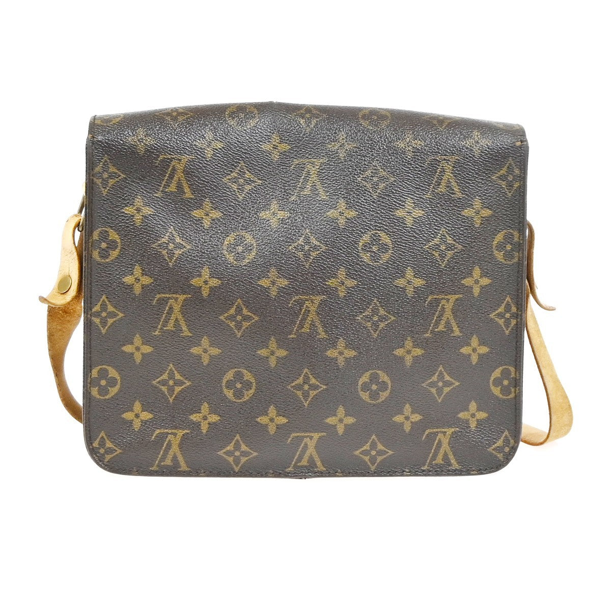 LOUIS VUITTON Cartouchiere GM Shoulder Bag Monogram Leather Brown M51252 30YJ163