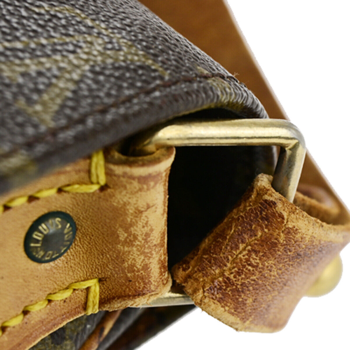 LOUIS VUITTON Cartouchiere GM Shoulder Bag Monogram Leather Brown M51252 60YG597