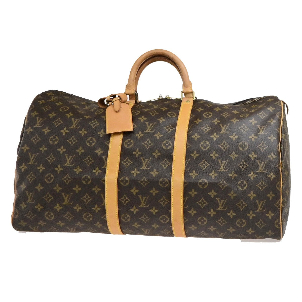 LOUIS VUITTON Keepall 55 Travel Hand Bag Monogram Leather Brown M41424 92YH095