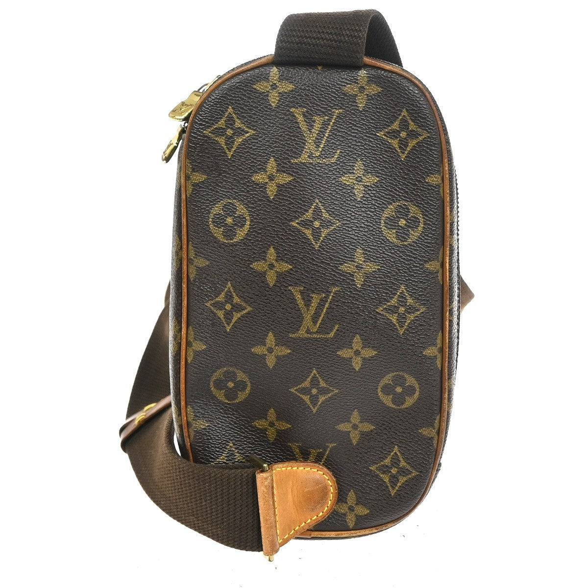 LOUIS VUITTON Pochette Gange Shoulder Bag Monogram Brown Spain M51870 18KC875