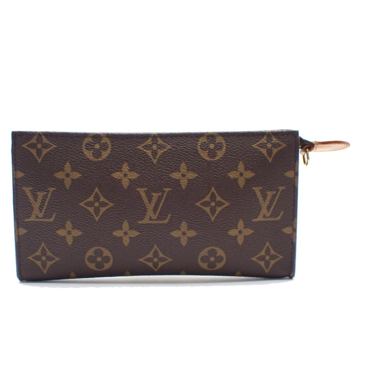 LOUIS VUITTON Logo BUCKET GM Pouch Bag Monogram Leather Brown France 04KC575