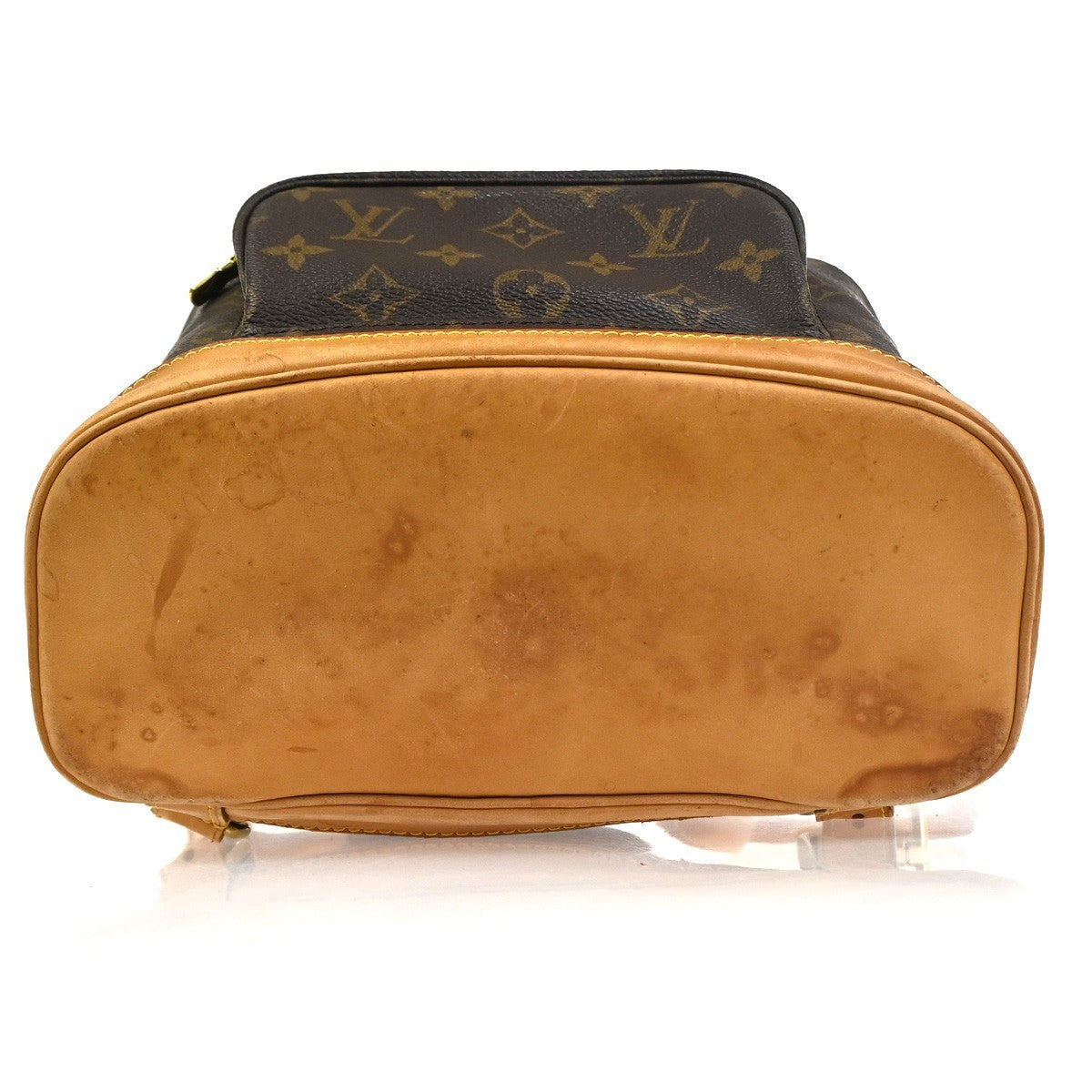 LOUIS VUITTON Montsouris MM Backpack Bag Monogram Leather Brown M51136 72CA841