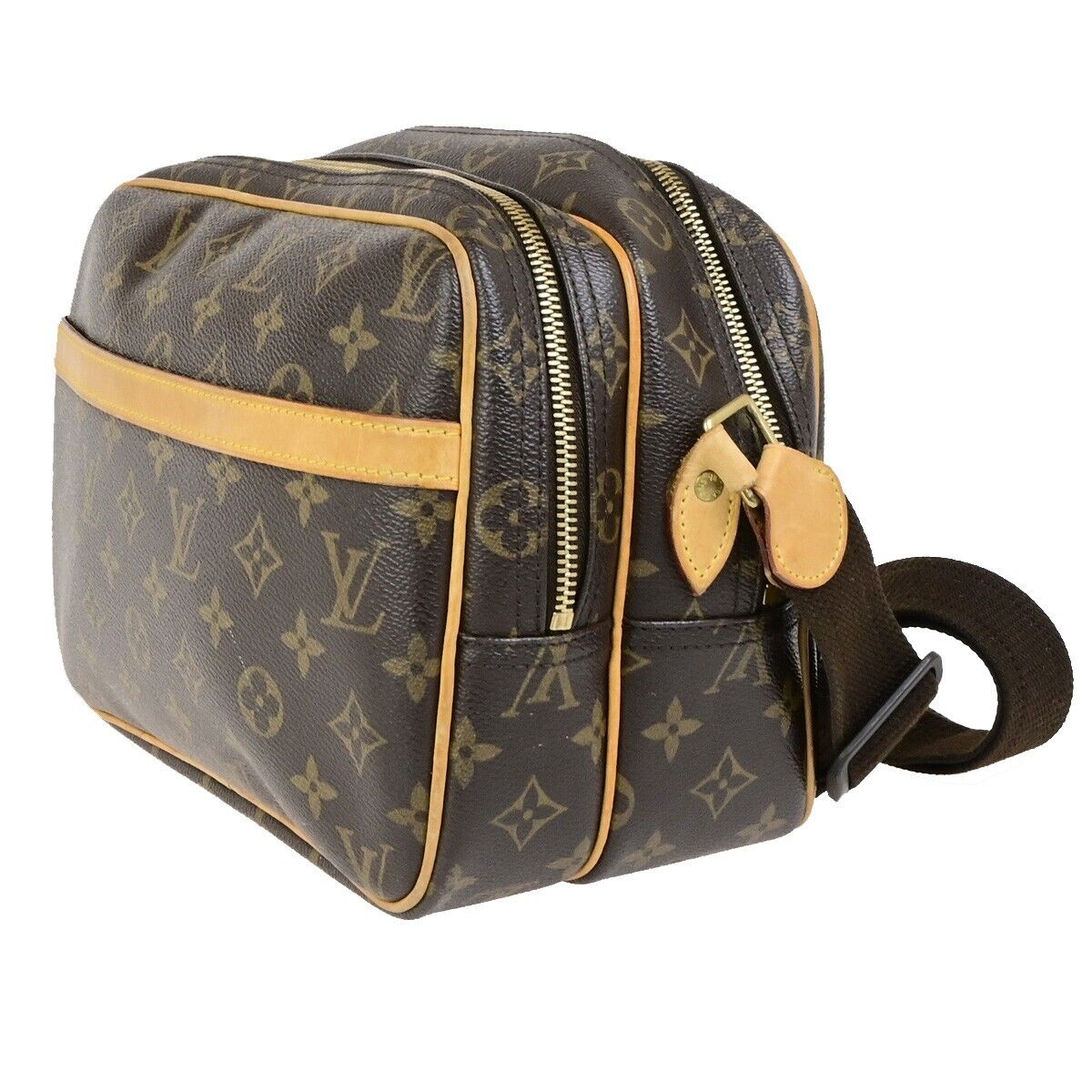 LOUIS VUITTON Reporter PM Crossbody Shoulder Bag Monogram Leather M45254 73FB274