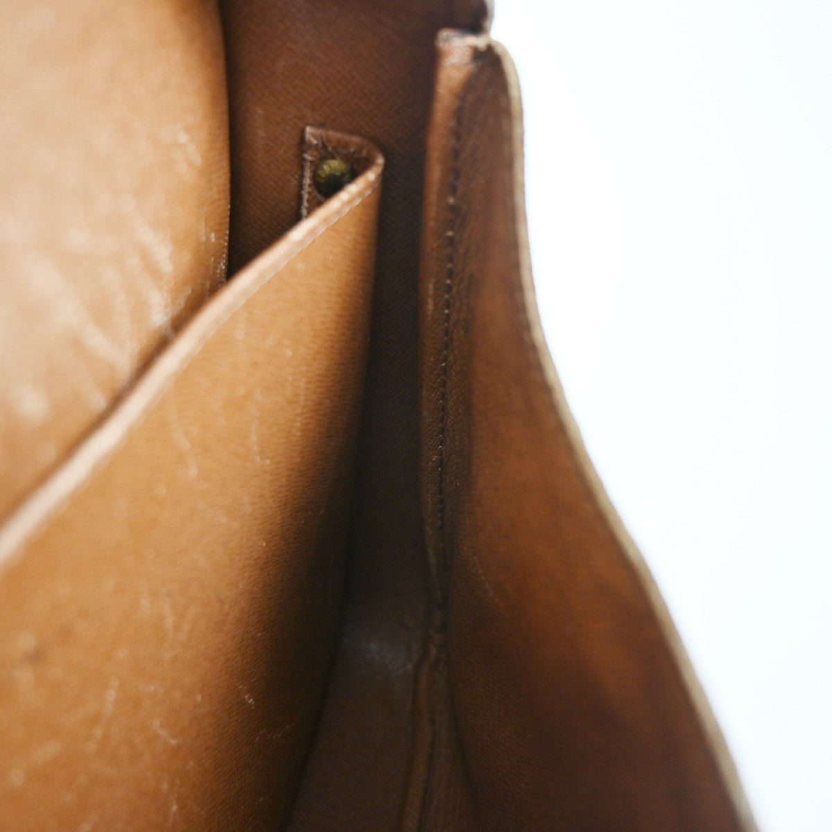 LOUIS VUITTON Cartouchiere GM Shoulder Bag Monogram Leather Brown M51252 30YJ163