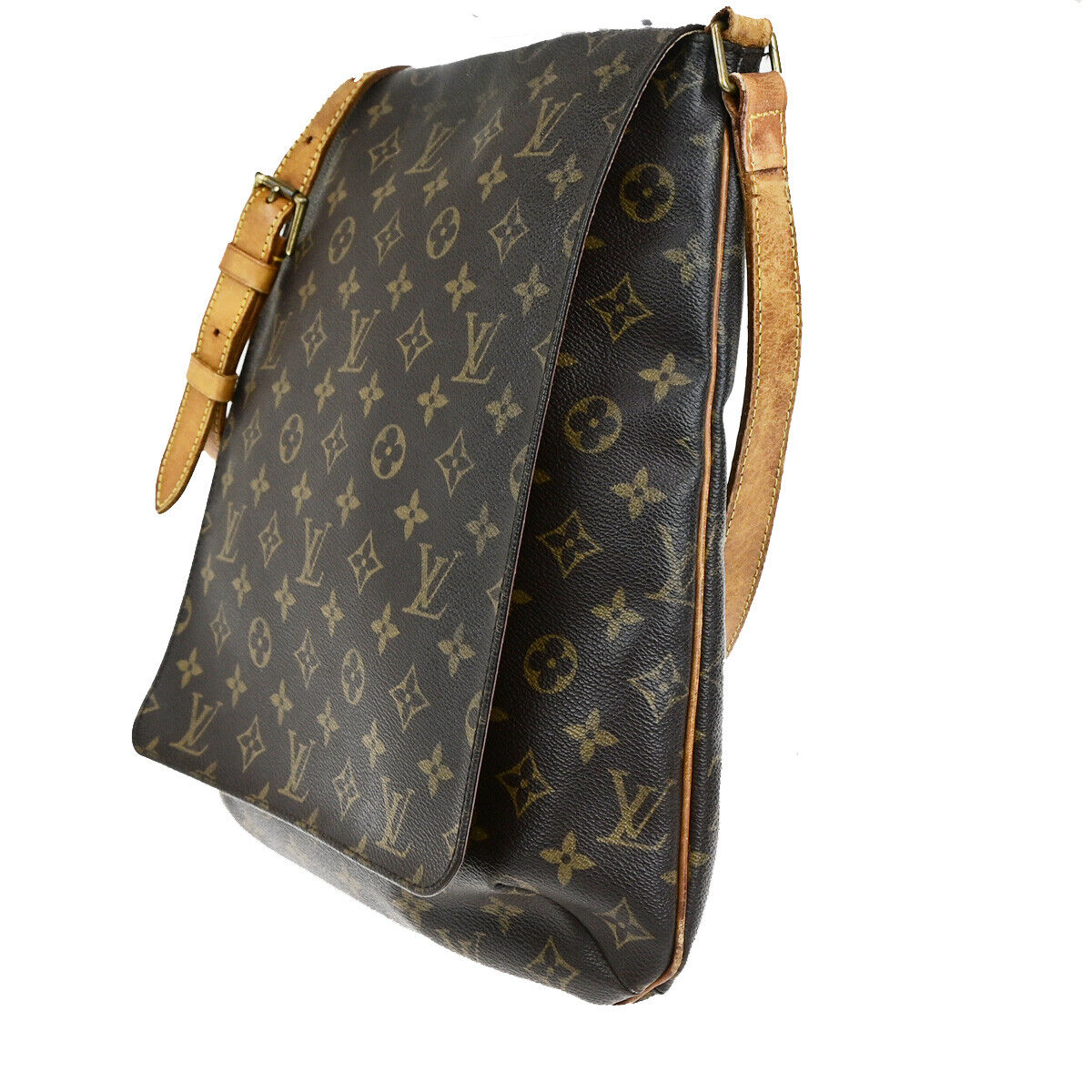 LOUIS VUITTON Musette Shoulder Bag Monogram Leather Brown France M51256 30YG551