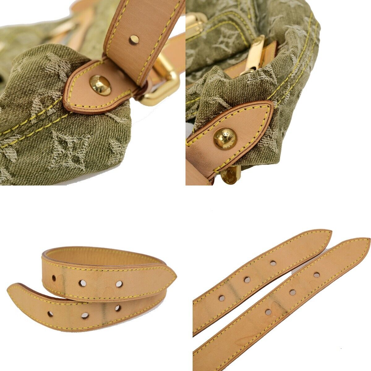 LOUIS VUITTON Baggy PM Shoulder Bag Monogram Denim Leather GN M95213 653RK693