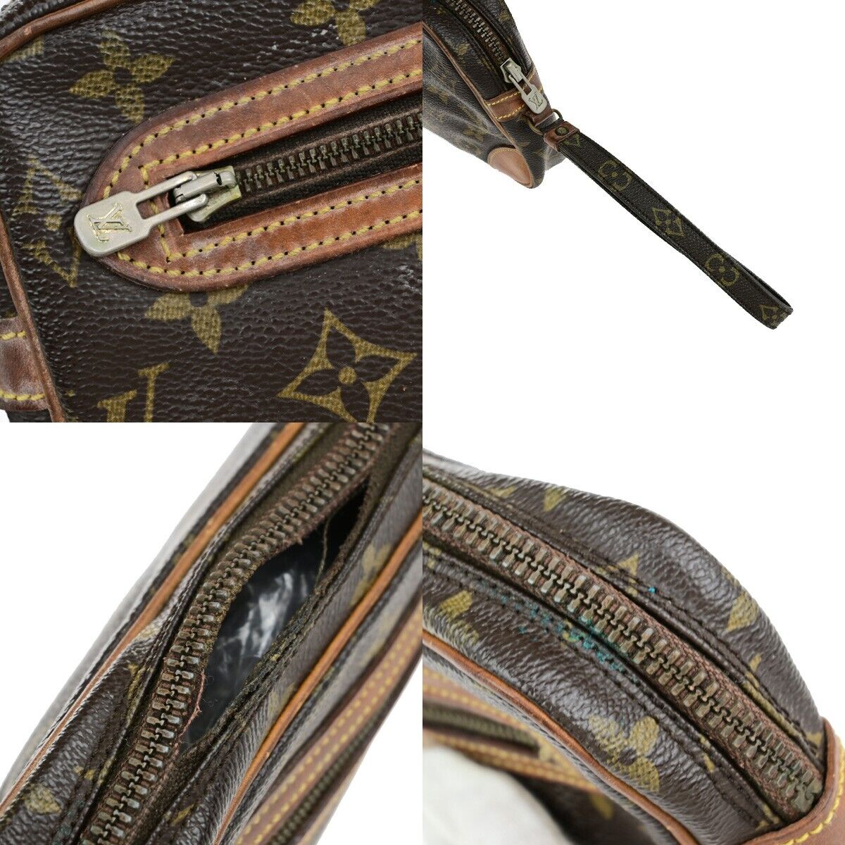 LOUIS VUITTON Marly Dragonne GM Clutch Hand Bag Monogram Brown M51825 02ED025