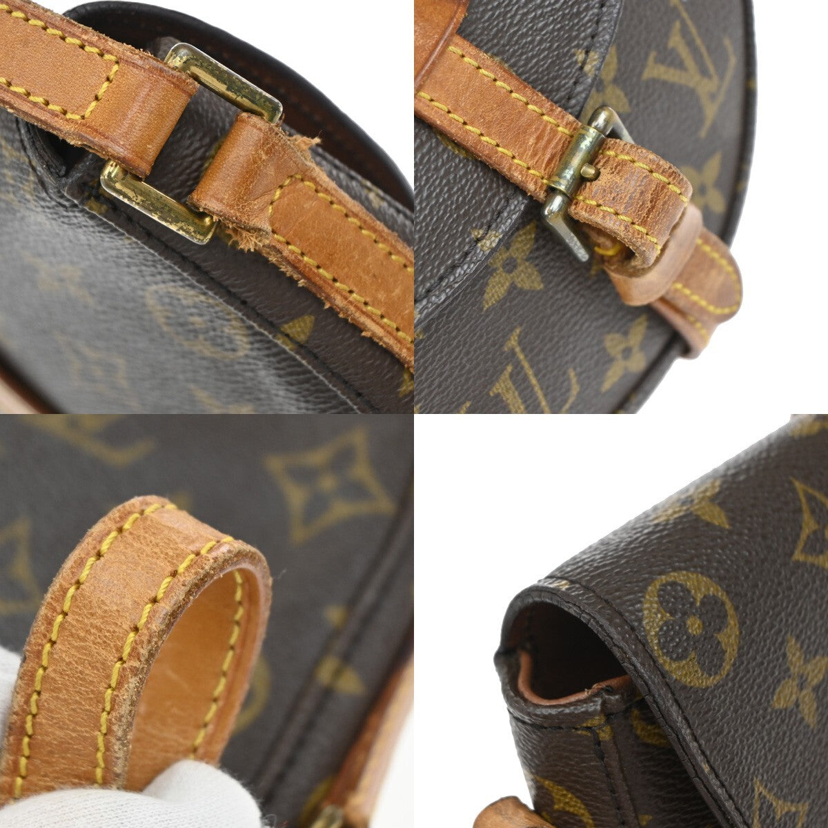 LOUIS VUITTON Chantilly PM Shoulder Bag Monogram Leather Brown M51234 30EE187