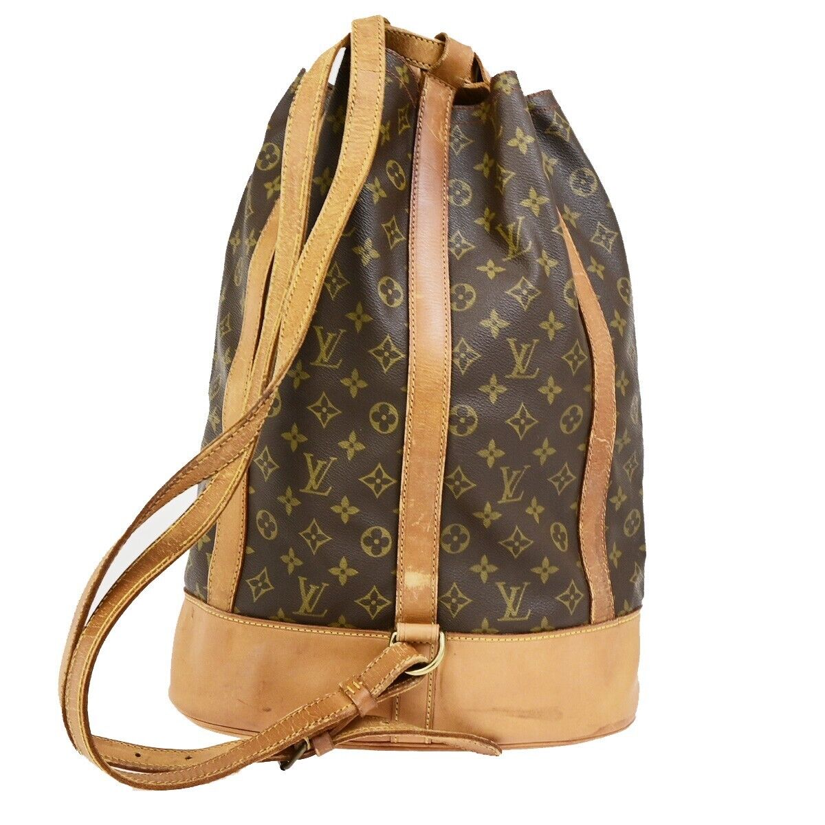LOUIS VUITTON LV Randonnee GM Shoulder Bag Monogram Leather Brown M42244 37SJ509