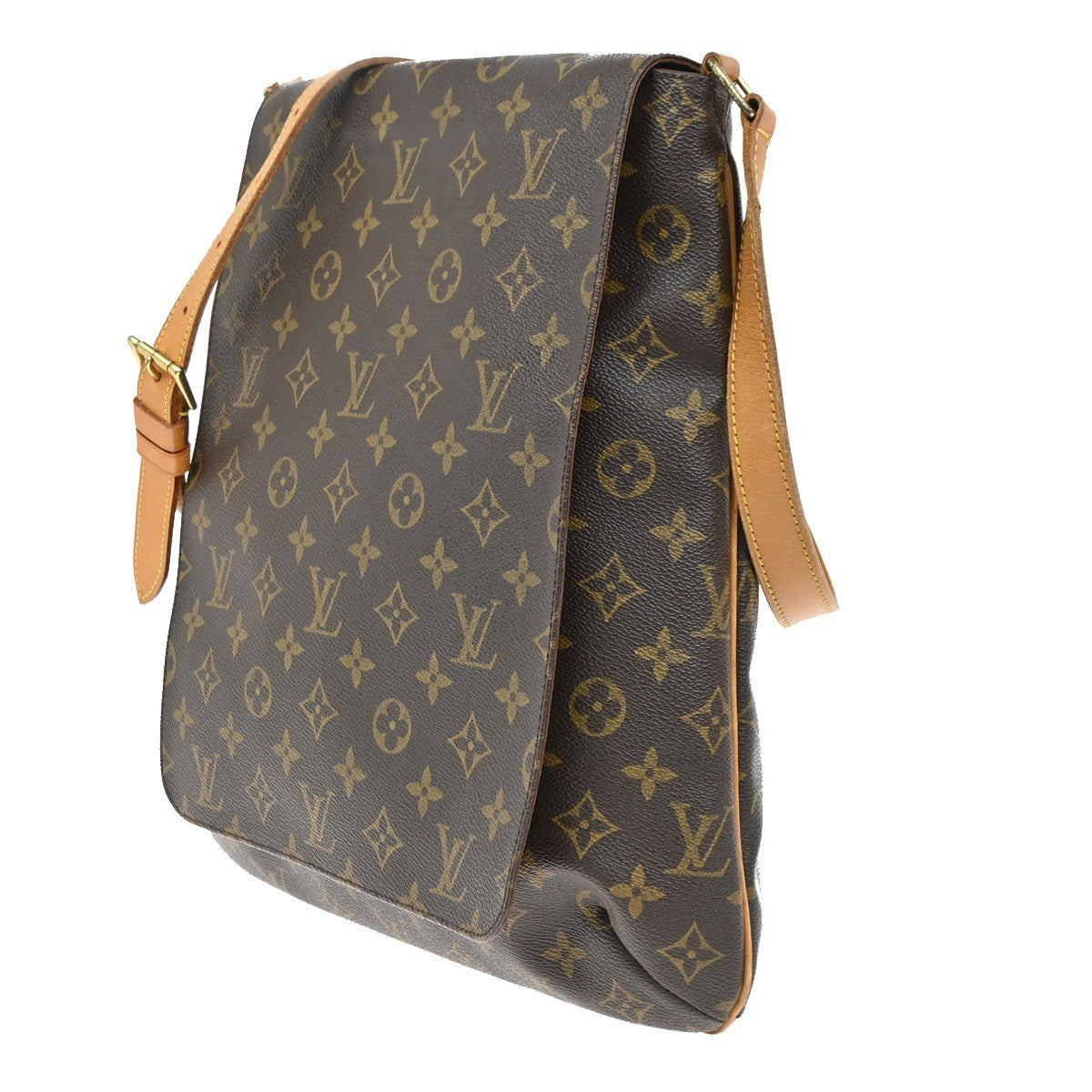 LOUIS VUITTON Musette Shoulder Bag Monogram Leather Brown France M51256 80CA712
