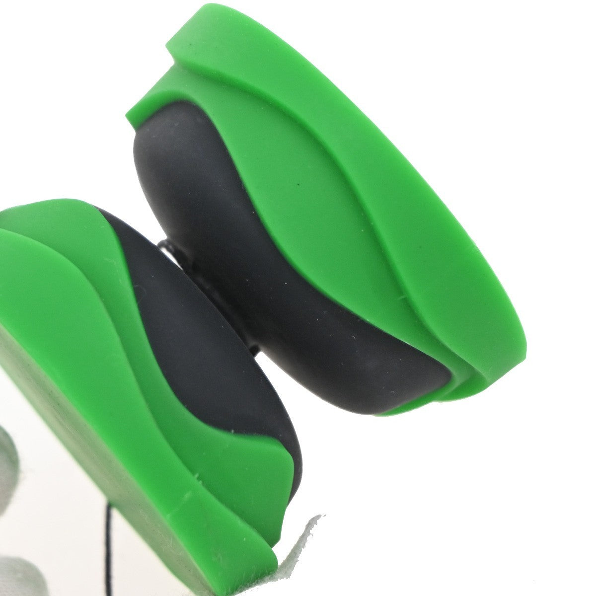 BOTTEGA VENETA Logo Novelty Yo-Yo Toy Rubber Plastic Green Black 66KP235