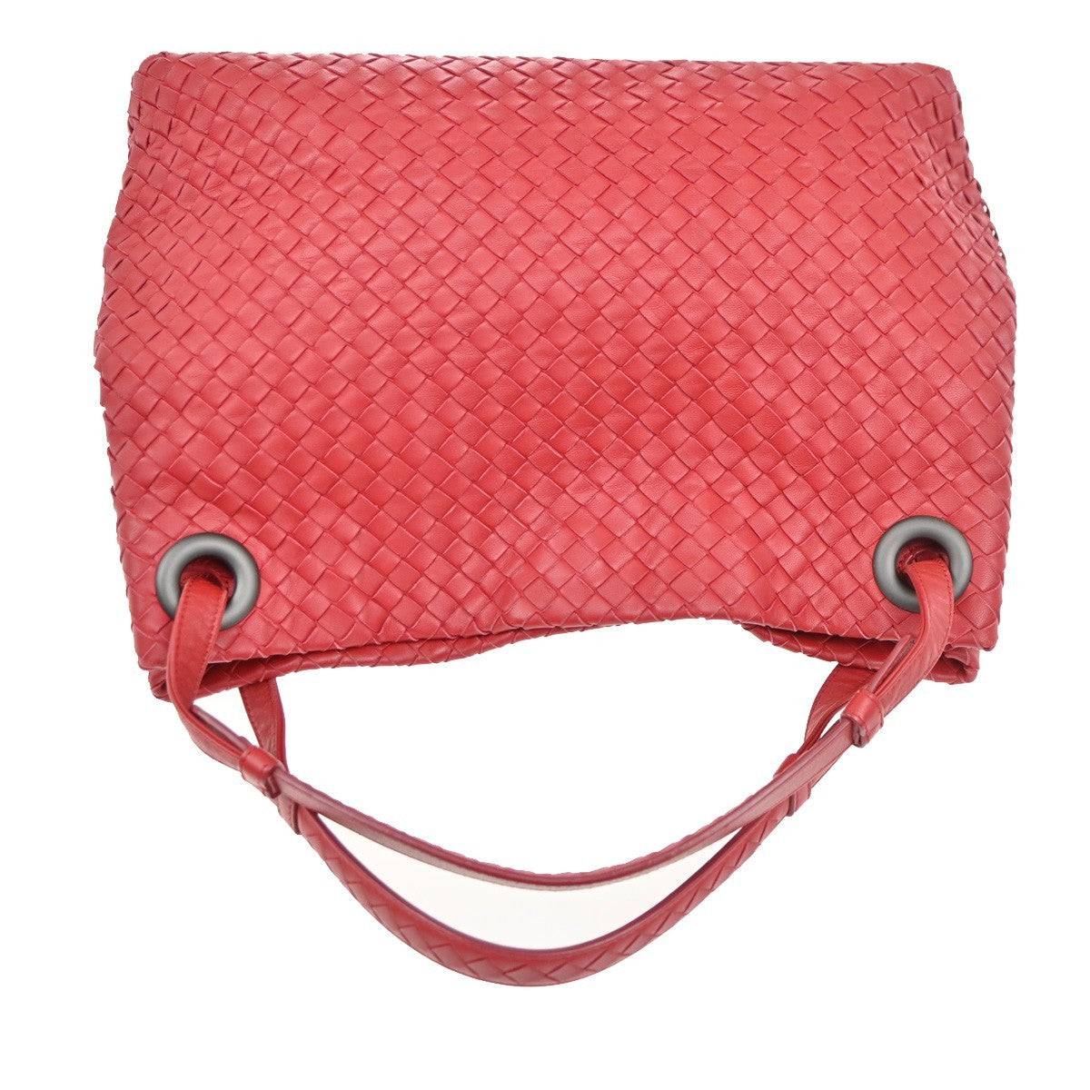 BOTTEGA VENETA Intrecciato Garda Shoulder Bag Leather Red  Italy 179320 94RL600