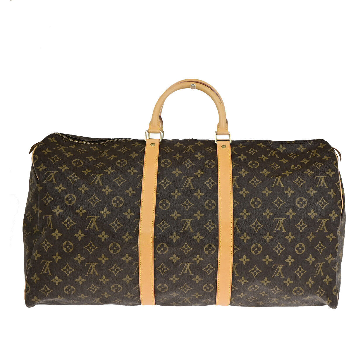 LOUIS VUITTON Keepall 55 Travel Hand Bag Monogram Leather Brown M41424 26YF058