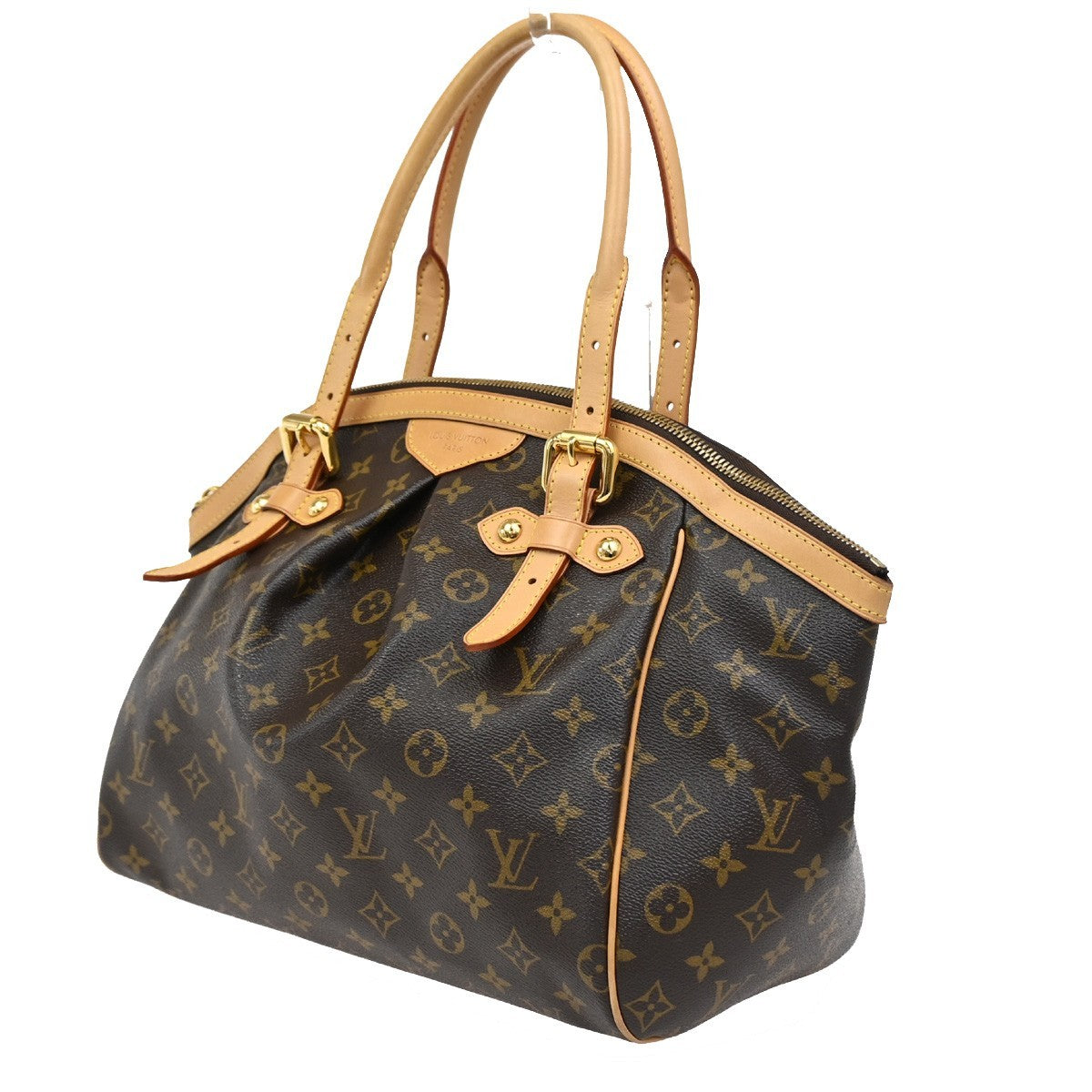 LOUIS VUITTON LV Tivoli GM Shoulder Bag Monogram Leather Brown M40144 667RL532