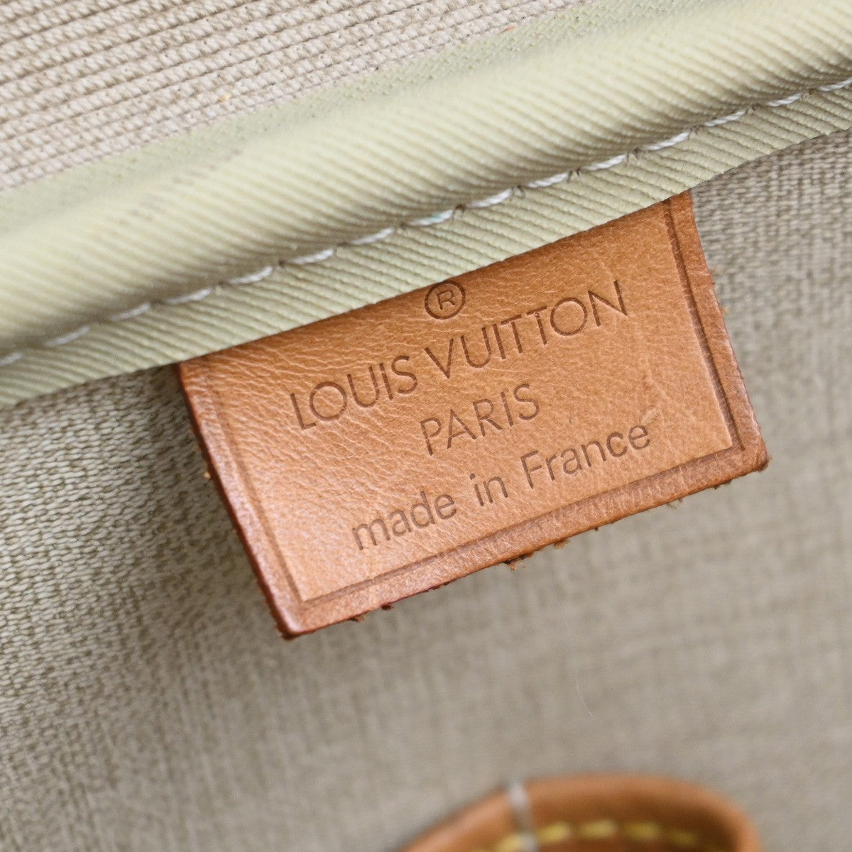 LOUIS VUITTON LV Logo Deauville Hand Bag Monogram Leather Brown M47270 72MA541