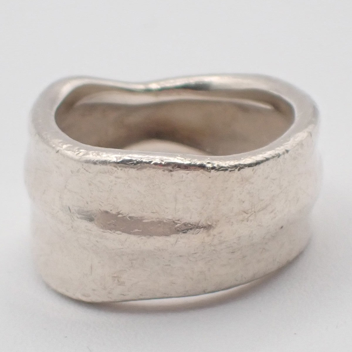 Tiffany & Co. Logo Leaf Ring JP 16 US 8 Silver 925 01KC376