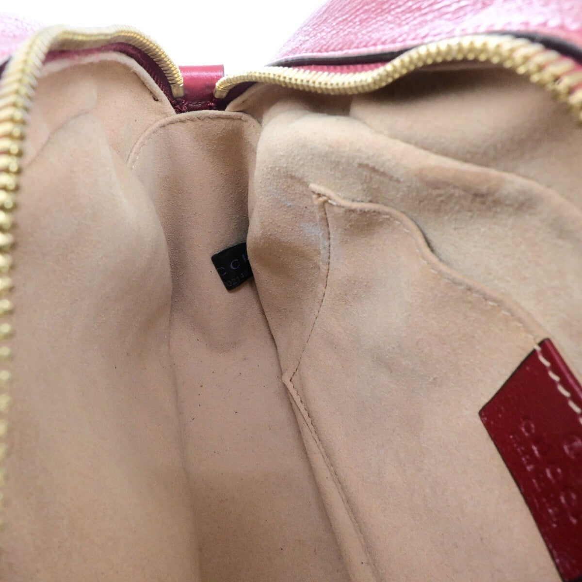 GUCCI Marmont GG Pattern Chain Shoulder Bag Canvas Leather Brown Red 600KB508