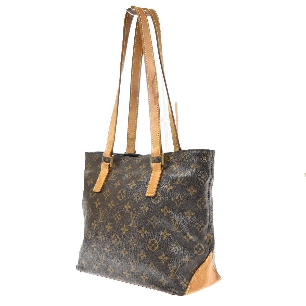LOUIS VUITTON Cabas Piano Shoulder Bag Monogram Leather Brown M51148 35SA016