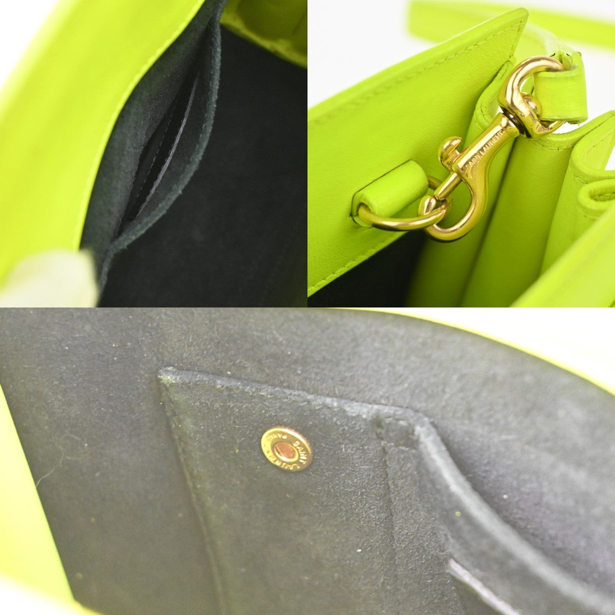 SAINT LAURENT Classic Nano Sac de Jour 2way Shoulder Hand Bag Leather YW 19MA481