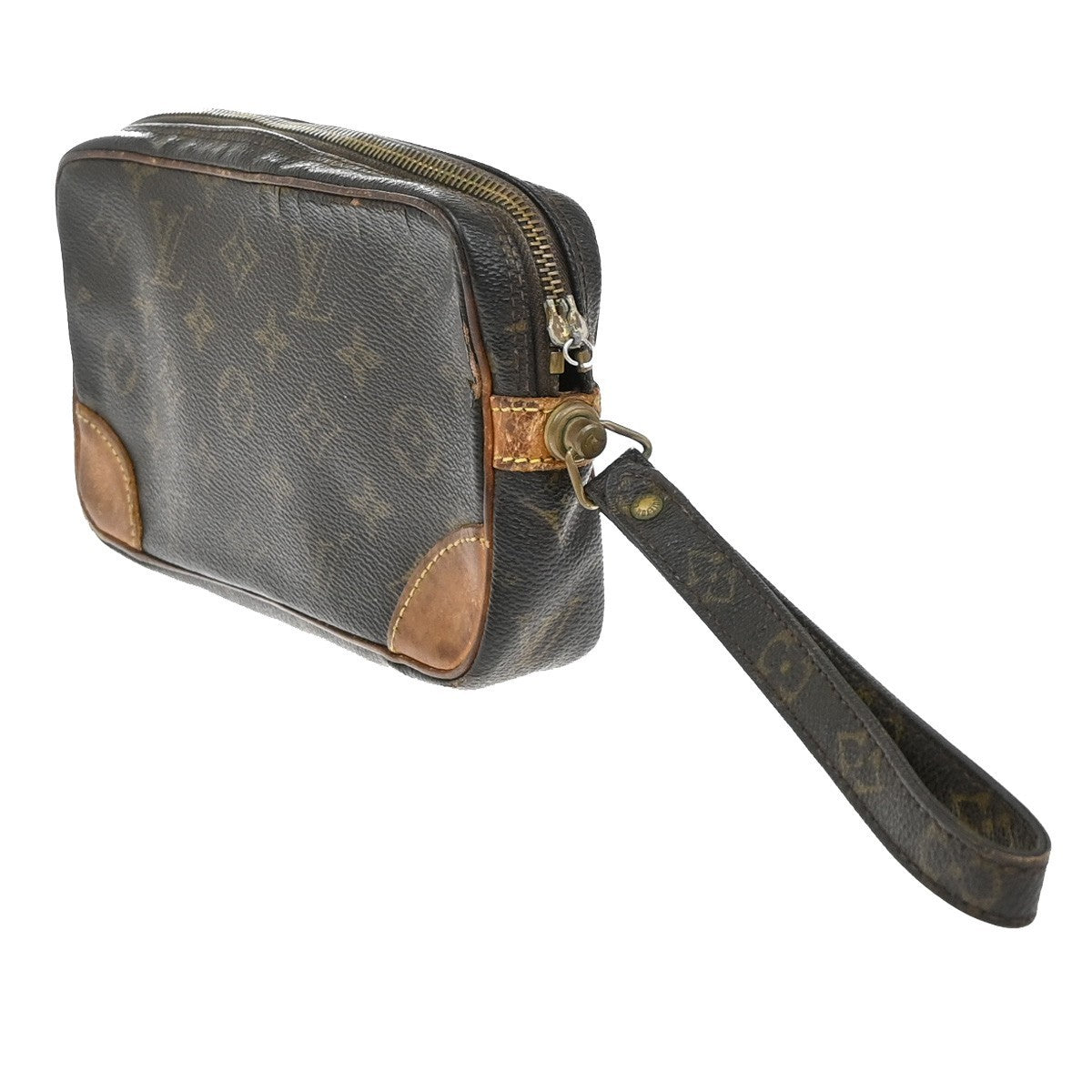 LOUIS VUITTON Marly Dragonne PM Clutch Hand Bag Monogram Leather M51827 01KB420