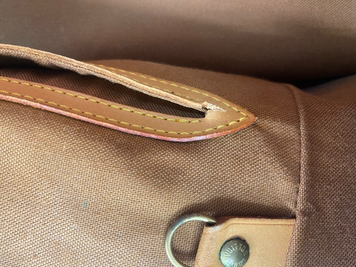 LOUIS VUITTON Montsouris GM Backpack Bag Monogram Leather Brown M51135 64ZA353