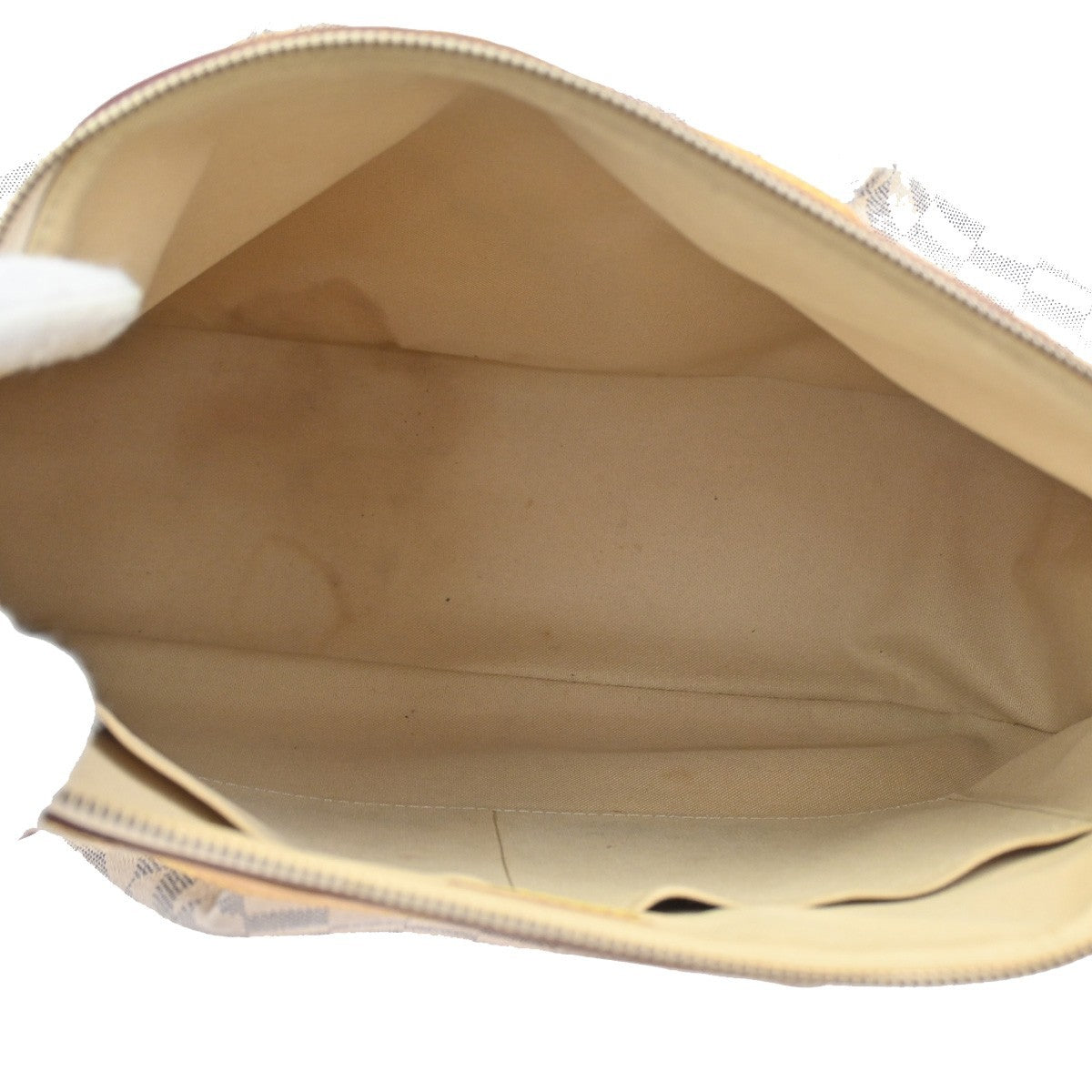 LOUIS VUITTON Siracusa MM Shoulder Bag Damier Azur Leather White N41112 77DA086