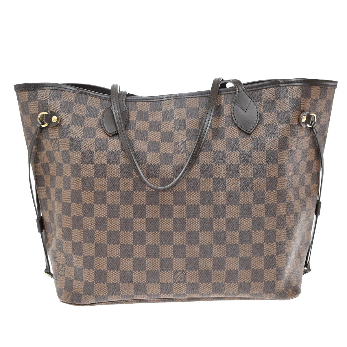 LOUIS VUITTON Neverfull MM Shoulder Bag Damier Ebene BN U.S.A. N51105 40KB322