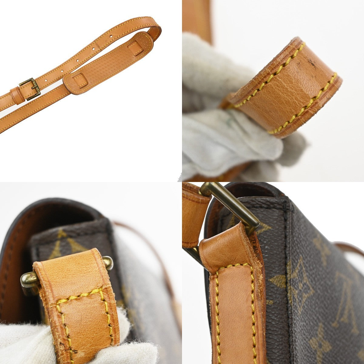LOUIS VUITTON Chantilly GM Shoulder Bag Monogram Leather Brown M51232 81SA010
