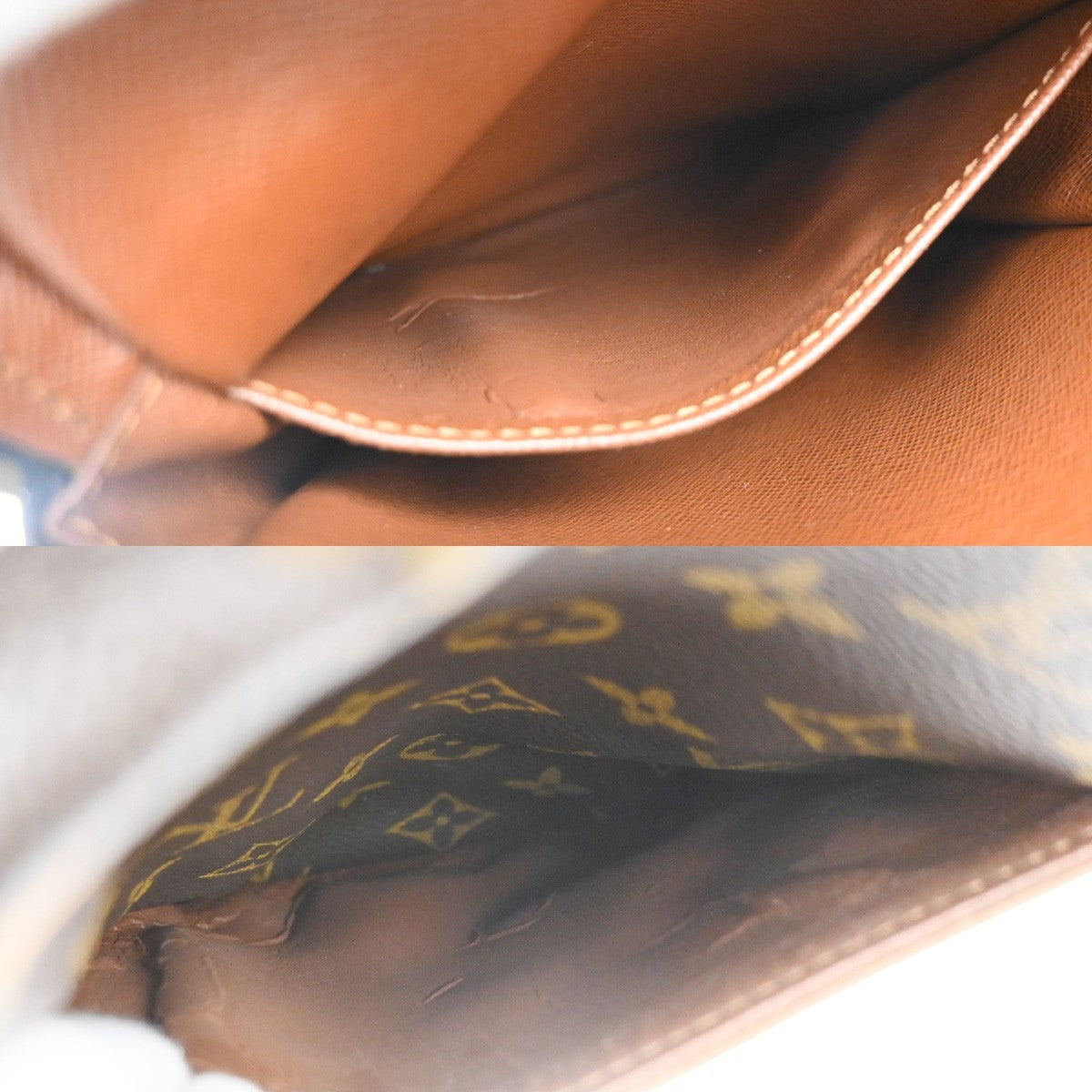 LOUIS VUITTON Danube Shoulder Bag Monogram Leather Brown France M45266 84KC774