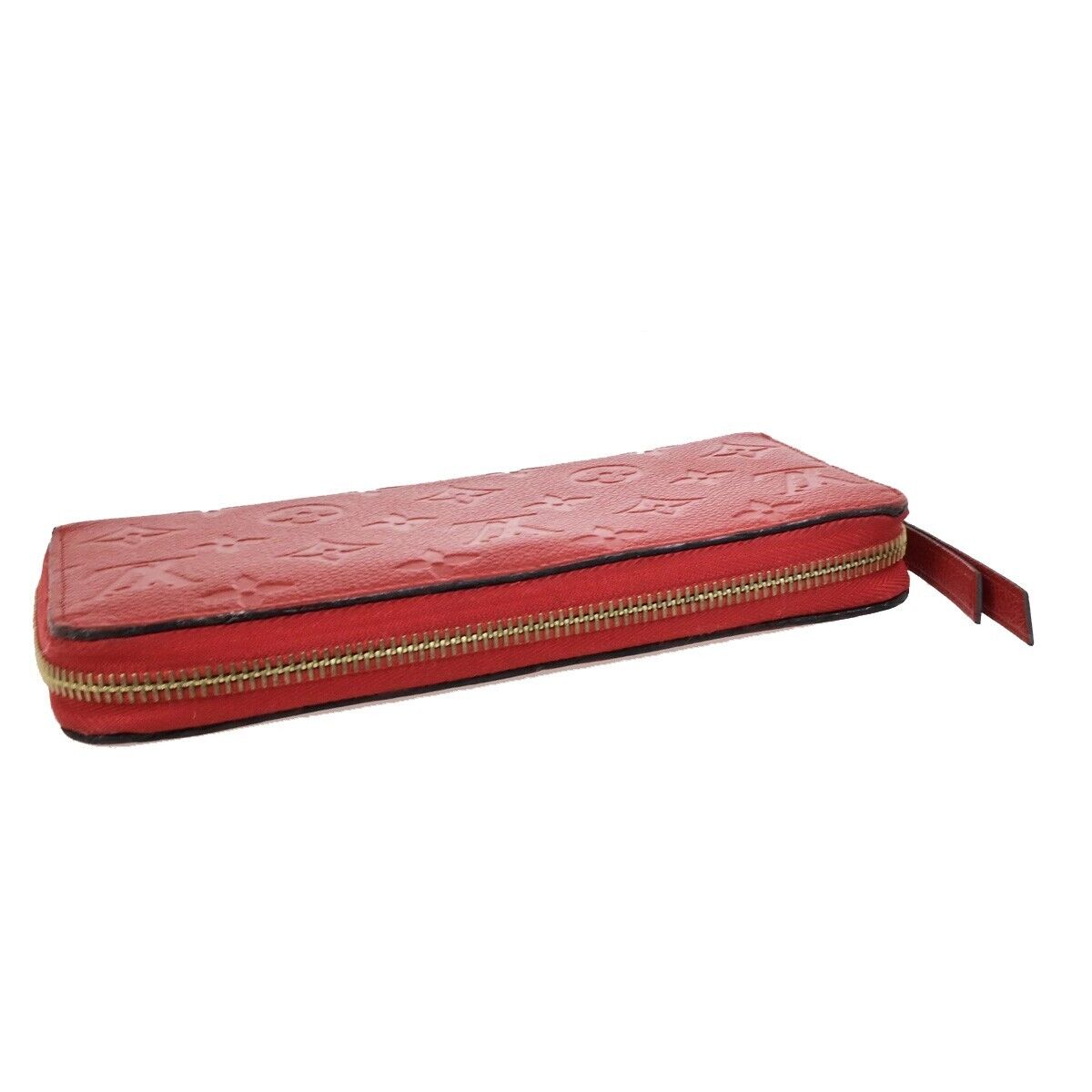 LOUIS VUITTON Zippy Wallet Long Wallet Monogram Empreinte Red M60737 82KA438