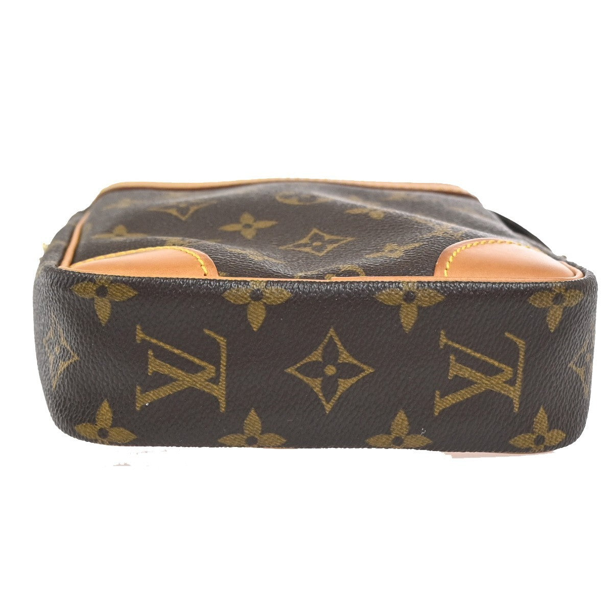 LOUIS VUITTON Danube Shoulder Bag Monogram Leather Brown France M45266 35KC729