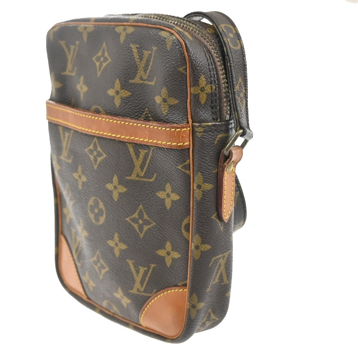 LOUIS VUITTON Danube Shoulder Bag Monogram Leather Brown France M45266 31KP586