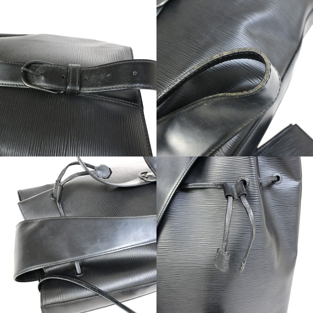 LOUIS VUITTON LV Sac A Dos Shoulder Bag Epi Leather Black France M80153 31EB123