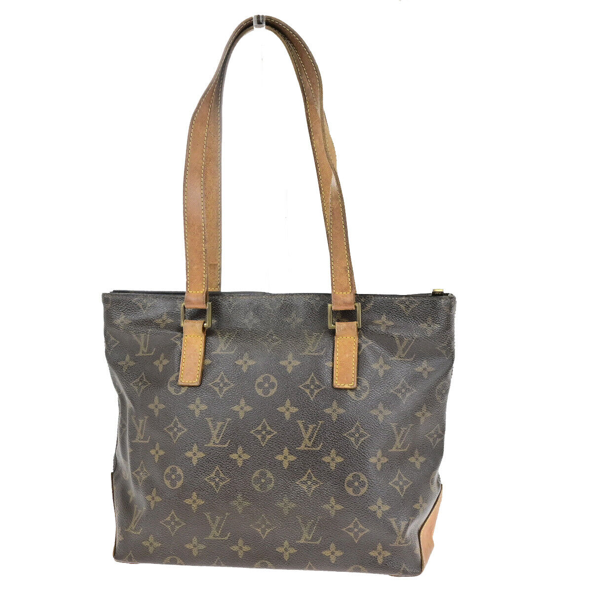 LOUIS VUITTON Cabas Piano Shoulder Bag Monogram Leather Brown M51148 65SJ615