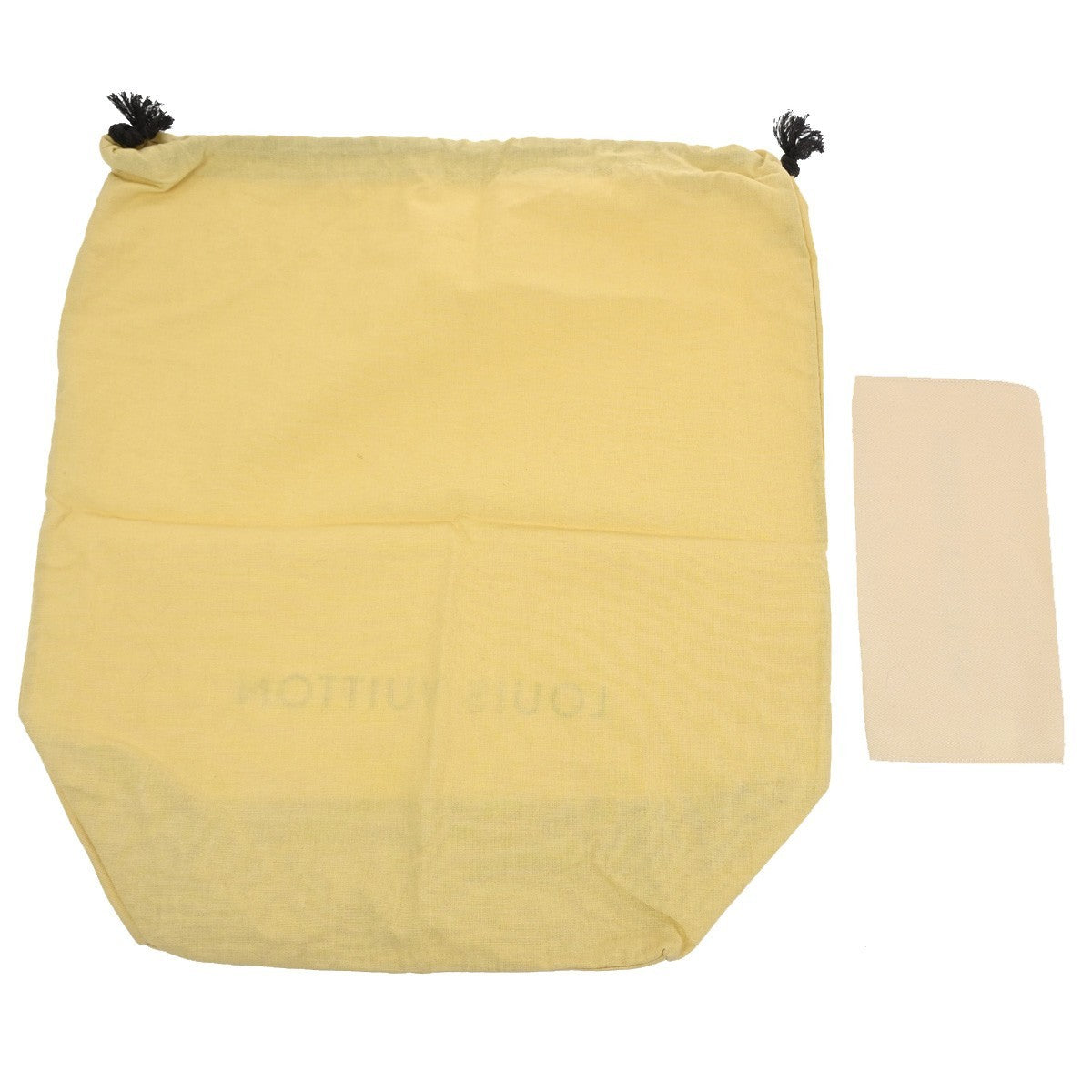 LOUIS VUITTON Logo 10 Set Dust Bag Drawstring Canvas Cotton Beige Brown 09KC415