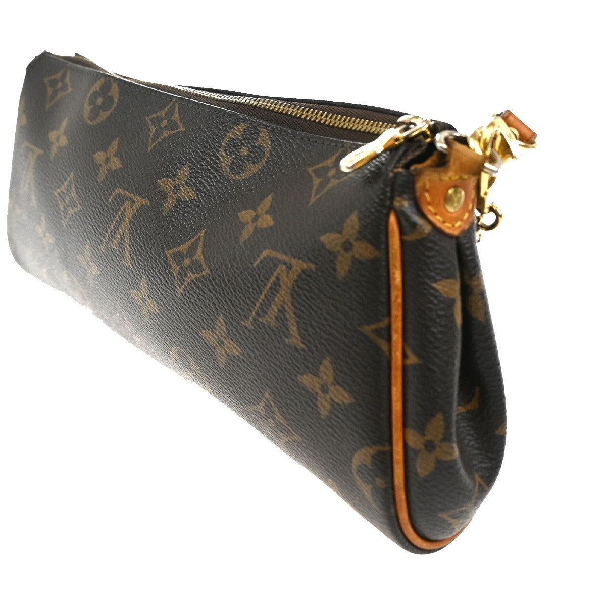 LOUIS VUITTON Eva 2Way Chain Shoulder Bag Monogram Leather Brown M95567 42KC121