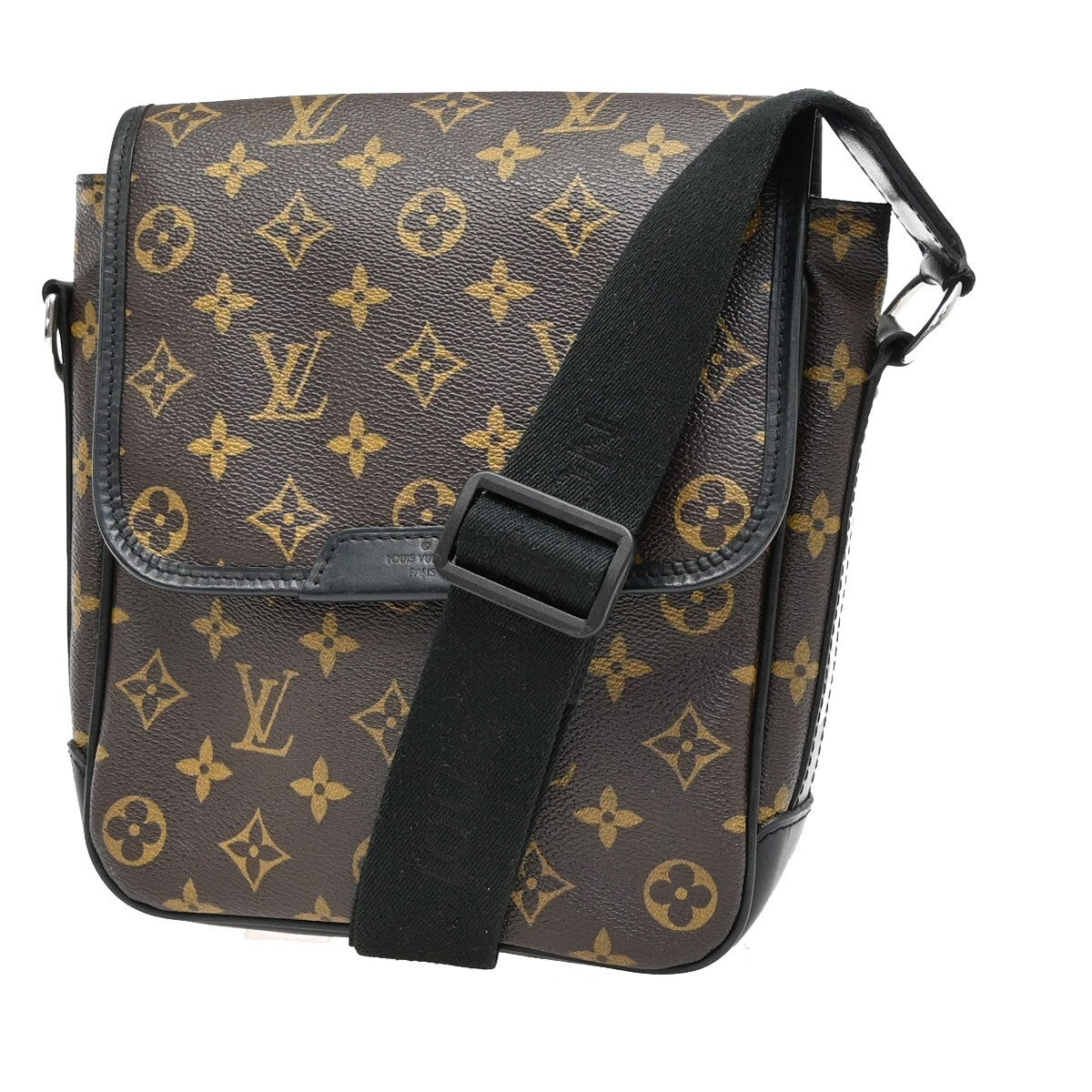 LOUIS VUITTON Bass PM Shoulder Bag Monogram Maccasar Leather BN M56715 21EE381