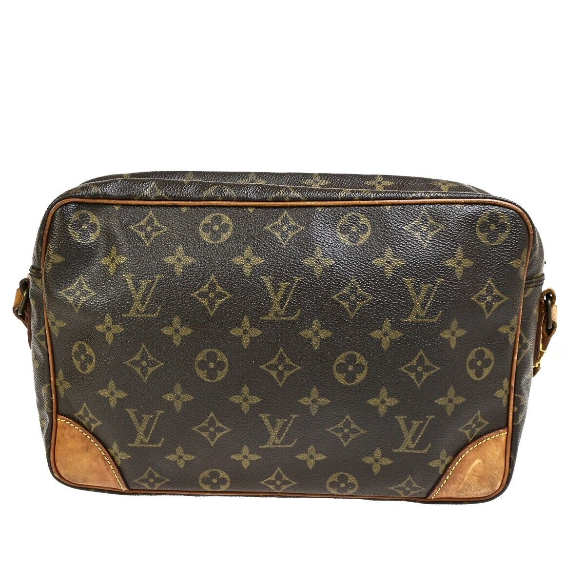 LOUIS VUITTON Trocadero 27 Shoulder Bag Monogram Leather Brown M51274 67FB198