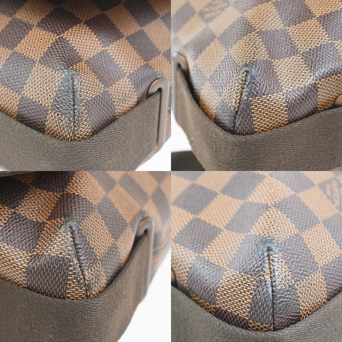 LOUIS VUITTON Brooklyn MM Shoulder Bag Damier Ebene Leather Brown N51211 93CA823